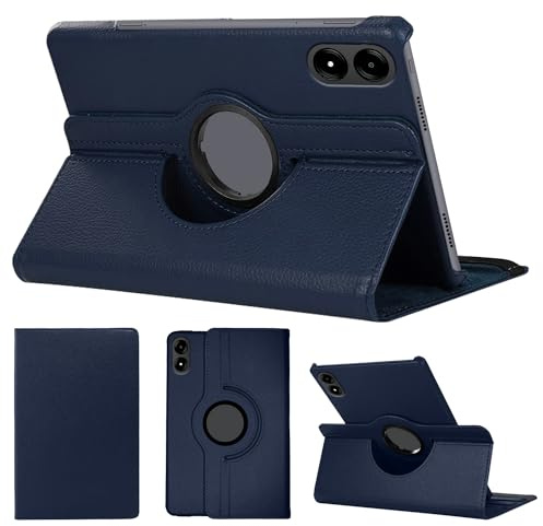 SWEIMEN Hülle Kompatibel mit Xiaomi Redmi Pad Pro 12.1 Zoll Tablette, PU Lederhülle 360° Drehbar Multi-Winkel Schutz Ständer Schutzhülle