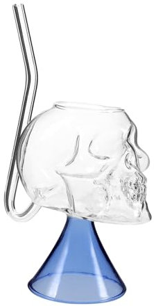 Alipis Ensemble De Verres À Vin en Forme De Tête De Mort Verre À Cocktail 250 ML Robuste Et Élégant Idéal pour Les Fêtes