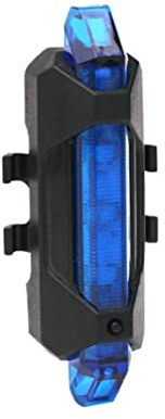 1 luce USB ricaricabile per bicicletta, impermeabile, luce posteriore per bicicletta, 3 modalità, luce di sicurezza, adatta a tutte le mountain bike, bici da strada, blu