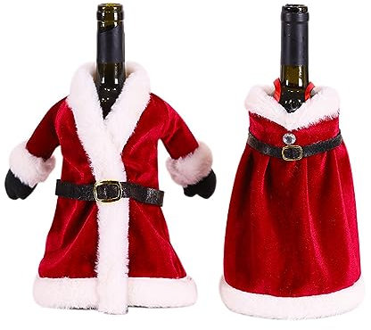2 Stück Weihnachts Flaschentaschen Hüllen Stilvolle Weihnachts Weinflaschen Weinflaschen Dekoration
