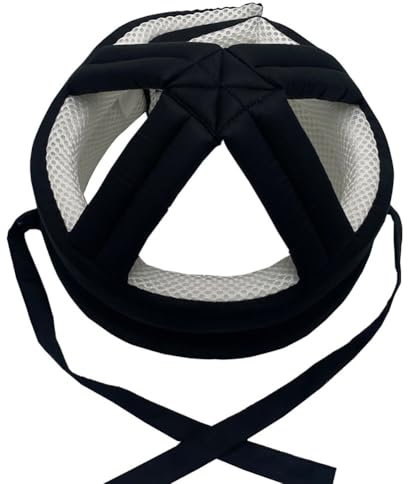 Casque de Protection pour Personnes Âgées Casque de Sécurité Anti-Chute Réglable Chapeau Anti-Collision Coton Respirant Chapeau de Protection de Tête Doux Casquette De Protection de La Tête