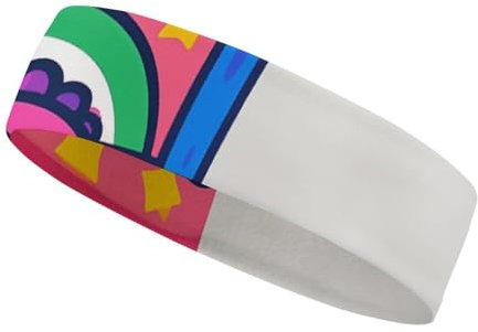 Sport-Stirnband für Damen und Herren, feuchtigkeitsableitendes Schweißband, 90er-Jahre-Cup-Design, Kopfband, athletisches Schweißband für Sport, Unisex, elastisches Haarband für Laufen, Basketball
