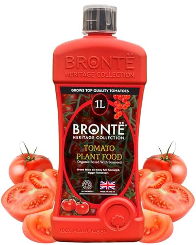 Bronte Heritage Tomato Plant Food - 1Ltr Concentrated Liquid Fertiliser For All Plants, Indoor & Outdoor. Makes 300 Litres, Boosting Growth, Yields, & Resistance. Pet Friendly, UK Made