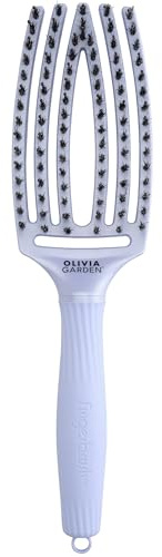 Olivia Garden FingerBrush Combo Medium Arctic Lights Polar Blue | Haarbürste Limited Edition Blau | Care Ionic Boar & Nylon