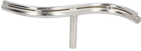 Curved Wood Turning Tool Rest for Lathe Stainless Steel Blade, 5/8 Post Holder with S-Shaped Design, Compatible with 16mm Lathe Base, Heavy-Duty Woodworking Tool Rest