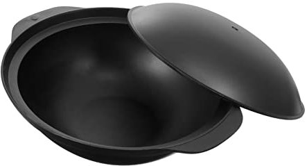 Alipis Small Casserole Pot Cast Aluminium Small Pot Lid Heat-resistant Easy to Clean for Rice