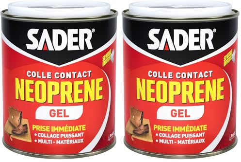 Sader Colle Contact Néoprène Gel Boîte 750 ml (Lot de 2)