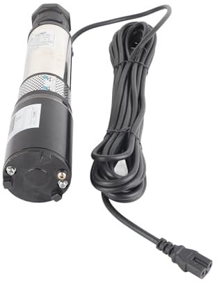 Pompa Solare 12 V Ad Alta Efficienza con Motore a Filo di Rame, 10 M, Pompa Sommersi a Pozzi Profondi in Acciaio Inossidabile 180W