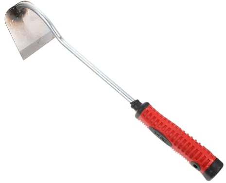 TOYANDONA Houe à Main de Jardinage Multifonctionnelle Rouge en Acier Inoxydable et Plastique Prise Confortable, Légère pour Désherbage et Culture des Fleurs et Semis
