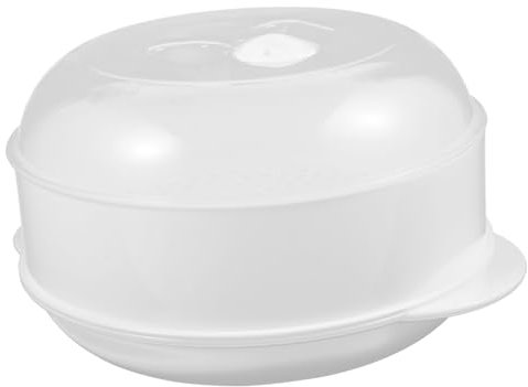 Vaporera Plástica Microondas con Tapa Transparente para Cocinar Alimentos