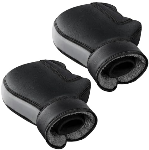 Manchons De Guidon pour Vélo - Moufles Chaudes pour Motocyclette,Manchons Chauffants pour Poignée De Vélo Scooter Motoneige Et Tricycle Confort Hivernal pour Femmes Et Hommes Adultes Cyclistes