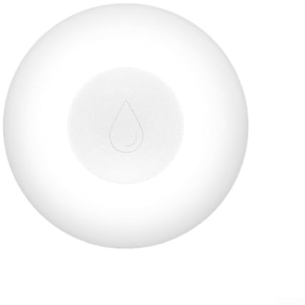 HEBEOT Détecteur de fuite d'eau ZigBee avec alarme audio et design étanche, surveillance à distance intelligente via l'application Tuya pour sous-sols, cuisines, protection contre les débordements du