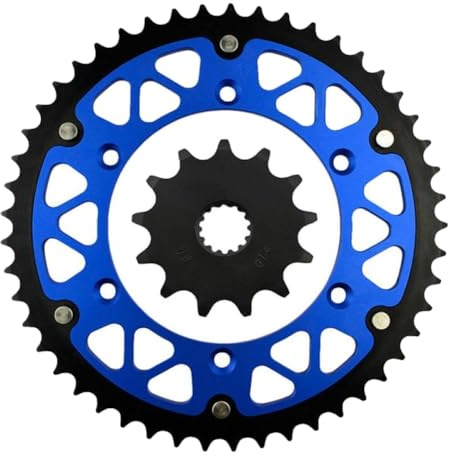 Ruota dentata per catena anteriore posteriore per moto 520 45T 46T 47T 48T 49T 50T 51T 52T 13T compatibile con WR125P YZ125P YZ125S WR125 YZ125 WR YZ 125 L M N P R S K(49T-13T)