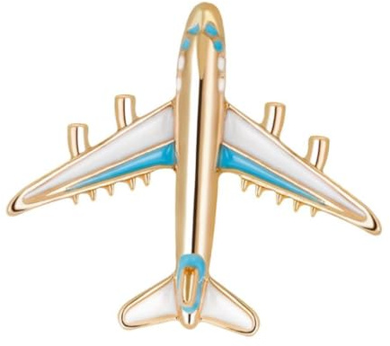 Sharplace Damen Herren Brosche Flugzeug mit/ohne Strass Anhänger Brosche Anstecknadel Schmuck Zubehör Mantel Hemd Deko