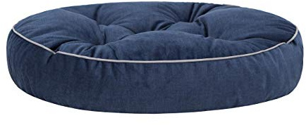 PillowPrim Bodenkissen – Palettenkissen – Für Meditationsliebhaber – Entspannung & Stil – Rundes Bodenkissen im japanischen Stil – Navy blau – 57x57 cm