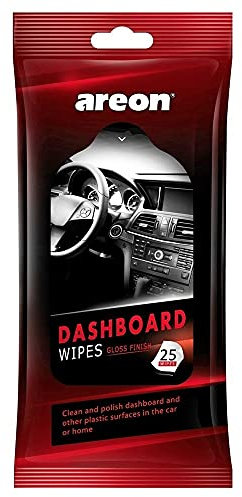 Areon Lot de 25 lingettes nettoyantes pour tableau de bord