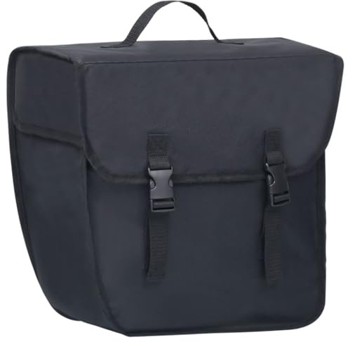 vidaXL Fahrradtasche für Gepäckträger Wasserdicht Packtasche Gepäckträgertasche Transporttasche Einzel Fahrrad Tasche 21 L Schwarz