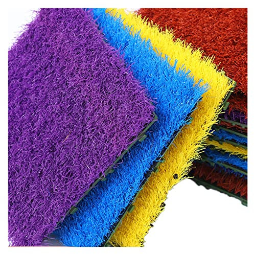 Kunstrasenfliese Bunte Kunstrasenfliesen, Kindergarten-Spielplatz-Schule-ineinander Greifende Rasen-Matten, Entfernen, 30x30cm / 12x12