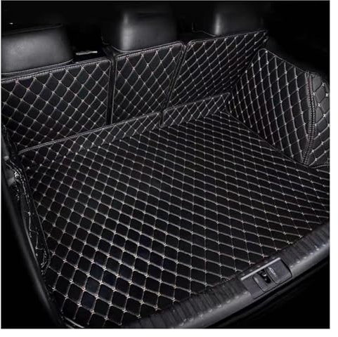 Kofferraummatte Auto Hinten Stamm Matten Für Seat Für Cupra Für Ateca Kh7 2016~2023 5 Sitz wasserdichte Fracht Fach Stamm Teppich Kofferraumschutzdecke (Farbe : B-Beige, Größe : Full)