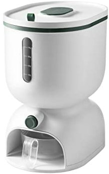 Dispenser Bucket, Large Grain Container for Storage with Lid, Measuring Cylinder, Large Container Holds up to 6.8 kg Rice, Household Cereal Dispenser Bucket for Kitchen Soybean Corn