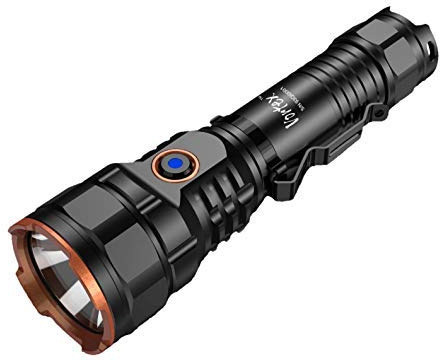 Vortex TK104R recargable 4200 lúmenes bloqueo de teclas regulable indicador de nivel de batería y carga LED de alto rendimiento varilla de tráfico linterna profesional