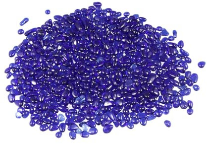 MERRYHAPY 500g Gravier De Verre Coloré Pour Aquarium Diy Décoration Cristal De Verre Style Bleu Foncé Pour Ambiance Accueillante Et Artisanat