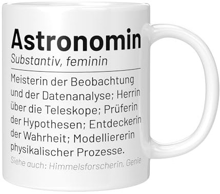CupHaven® Astronomie Tasse Wörterbuch Astronomin Astronom Hobby-Astronom Sternkunde Kaffeetasse Kaffeebecher Becher Geschenk Geschenkidee