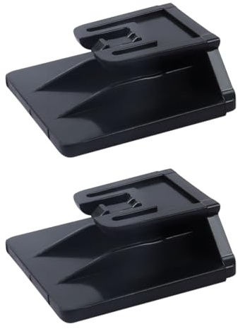 Clip Supporto per T.pass - 2 Pezzi Clip per Telepedaggio 2019 Sistema di Fissaggio Removibile, 3 x 3 cm, Porta T.pass per auto,Clip di supporto per Telepedaggio (modello T.Pass 2019) per auto, Nero