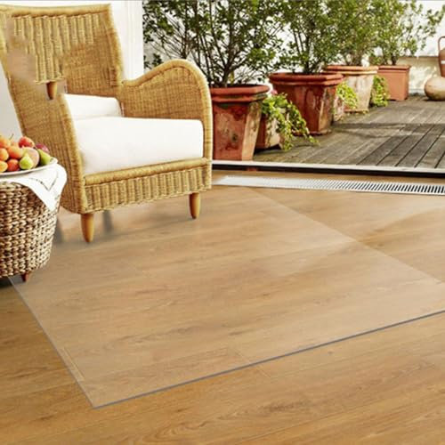Transparente Stuhlmatte für Hartböden, 1,5 mm dick, 40 x 100 cm, 80 x 120 cm, 140 x 180 cm, Schneidematte für Haustiere, für Büro oder Zuhause