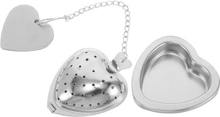 Alipis Heart Shaped Tea Infuser Mesh Loose Leaf Tea Strainer Stainless Steel Accessories