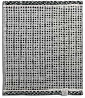 Möve Eden Waffelpiquée Seiftuch 30 x 30 cm aus 100% Baumwolle, Black/Nature