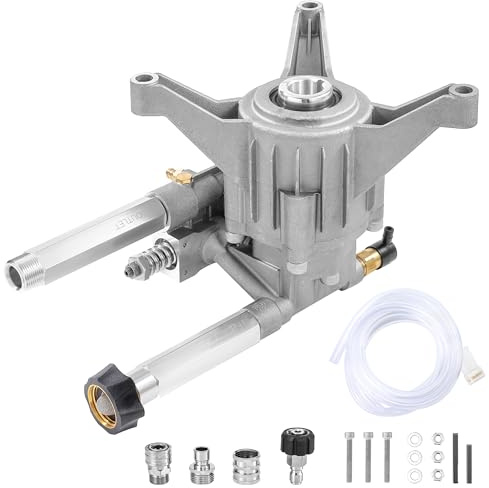 Tool Daily Vertical Pressure Washer Pump, Upgraded 7/8” Shaft Replacement Pump for Power Washer, Compatible with Troy Bilt, Craftsman, Briggs & Stratton, Karcher, Front Side, 2400-2800 PSI, 2.3 GPM