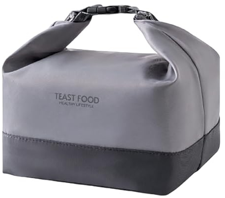 ZXTGBQ Lunchtasche Isolierte, Tragbar Lunchbox, Kühltasche Faltbar, Auslaufsicher Dank Rolltop-Konstruktion, Wasserabweisende Innenfläche, Kühltasche Faltbar Tasche Arbeit Reisen Büro Picknick