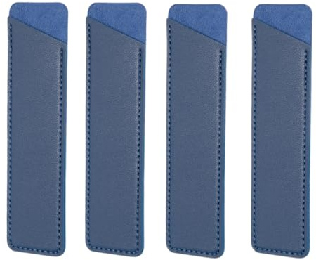 YISENJEE Stift Etui 4 Stück Bunte Stifttasche Aus Pu-Leder Für Einzelne Stifte, Stiftetui, Schutzhülle