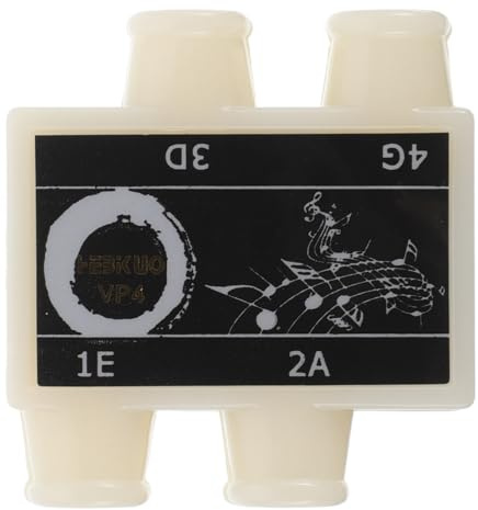 SWOOMEY Ukulele Stimmpfeife 4-Loch Kunststoff Tuner FüR Gitarre Und Ukulele PräZise Stimmhilfe FüR AnfäNger Und Profis Kompaktes Design 5.4X5.0X1.7Cm