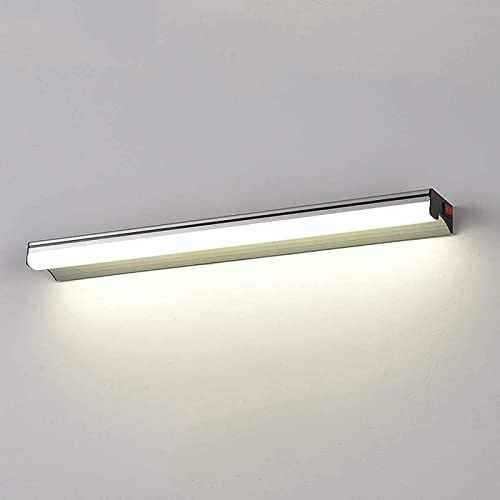 Mirror Light Modern Bathroom LED Vanity Lamp with Switch,Aluminum LED Mirror Light,with 3 Color Temperatures,Silver Mirror Cabinet Lights,for Home Decor