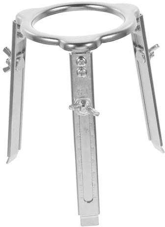 HEALLILY Adjustable Liftable Laboratory Tripod Stand for Chemistry Lab Equipment Stable Beaker Support Rack with Height Flexibility for Bunsen Burner Heating Experiments