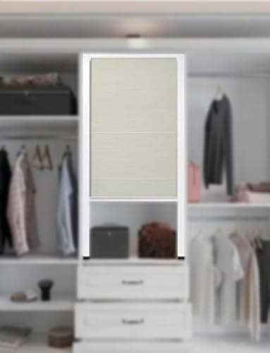 Unsichtbare Falttür for Herunterziehen, Schiebetür ohne Bohren, Akkordeon-Innentür for Einziehen for Schrank, Küche, Schlafzimmer, Wohnzimmer(85x60cm/33.5x24in)