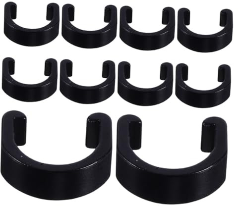 OFFSCH 30pcs Aluminum Alloy Bicycle C-clips Lightweight Cable Clamps U-shaped Brake Shifter Cable Holders for Mountain Road Bikes