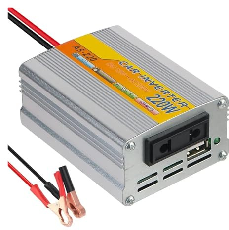 Inverter Inverter Di Potenza Per Auto, Trasformatore Di Tensione USB 220W, Convertitore Di Tensione Portatile Da CC 12V A CA 220V, Clip Per Batteria USB Convertitore Tensione