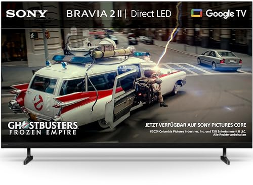 Sony BRAVIA 2II 50 Zoll Fernseher, 4K Smart TV (Google TV), X1 Prozessor, 4K-Upscaling, Fernseher mit Dolby Atmos und DTS:X, PS5-Kompatibilität, 50S20M2, Modell 2026
