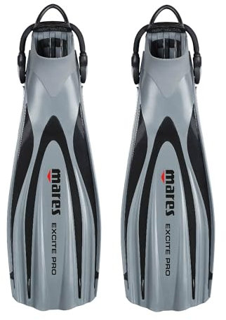 Mares Excite PRO Tauchflossen Unisex – Erwachsene Gris Regular