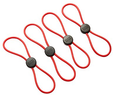 KUHN RIKON Rikon Rot 21084 Elastische Schnellverschlüsse 4-Set, Silikon, One Size
