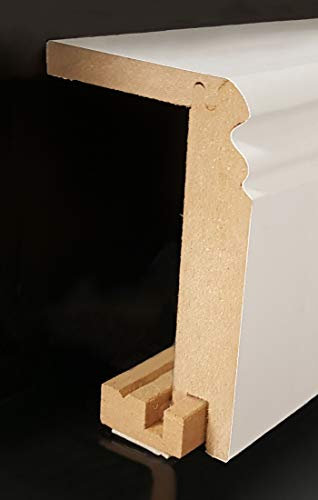 Heizrohrabdeckleiste 96 x 64 mm 719.9664.31 -mit selbstklebendem Montageprofil | Verkleidung | Heizrohr Abdeckung | Rohrverkleidung -Weiß