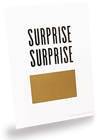 Rubbelkarte Überraschung zum selbst Beschriften Surprise Surprise