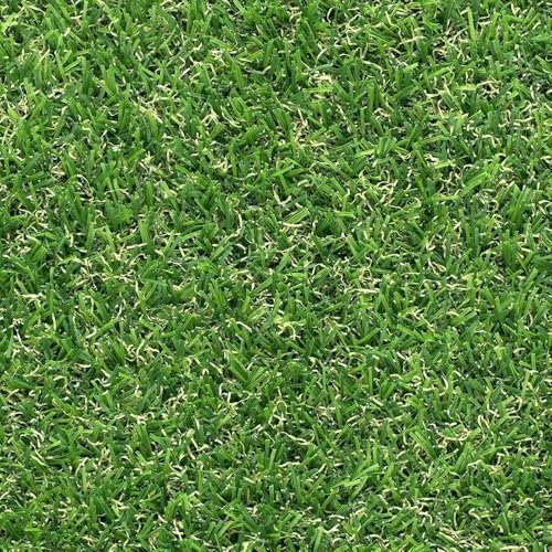 MadeInNature Kunstrasen Larzac, grün, natürliche grüne Fasern, Kunstrasen für den Außenbereich, für Balkon, Terrasse, viele Größen (Breite 1,00 x Länge 1,50 m)