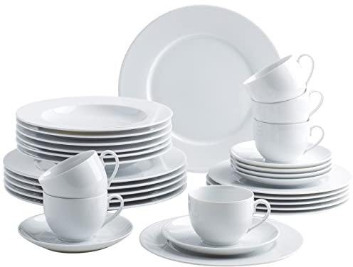 KAHLA 050866A90005C - Servizio combinato Aronda, 30 pezzi, colore: Bianco