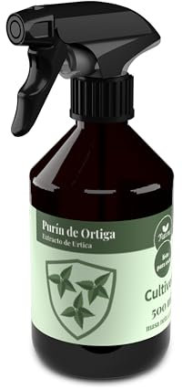 CULTIVERS Purín de Ortiga Ecológico de 500 ml. Acción Insecticida, Fungicida, Acaricida Natural para plantas de interior y exterior. Control de Plagas y Hongos. Producto Listo Uso
