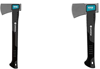 Gardena Universalaxt 1000 A: Kleine Axt für das Fällen von kleinen Bäumen,45 cm (8714-48) & Universalbeil 900 B: Handliches Beil für Garten und Outdooraktivitäten, Schwarz