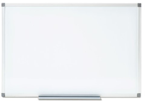 OfficeMarshal Profi - Whiteboard | magnetisch und beschreibbar | Magnettafel mit schutzlackierter Oberfläche | vertikal und horizontal montierbar | 13 Größen (Whiteboard Wandbefestigung, 80 x 110 cm)